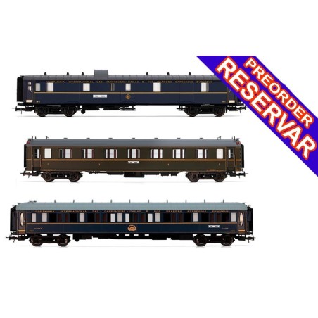 COCHES CIWL SUD-EXPRESO - SET 1 - (compuesto por DD3, AA 5000 + WL) - ESCALA H0 - ELECTROTREN HE4027