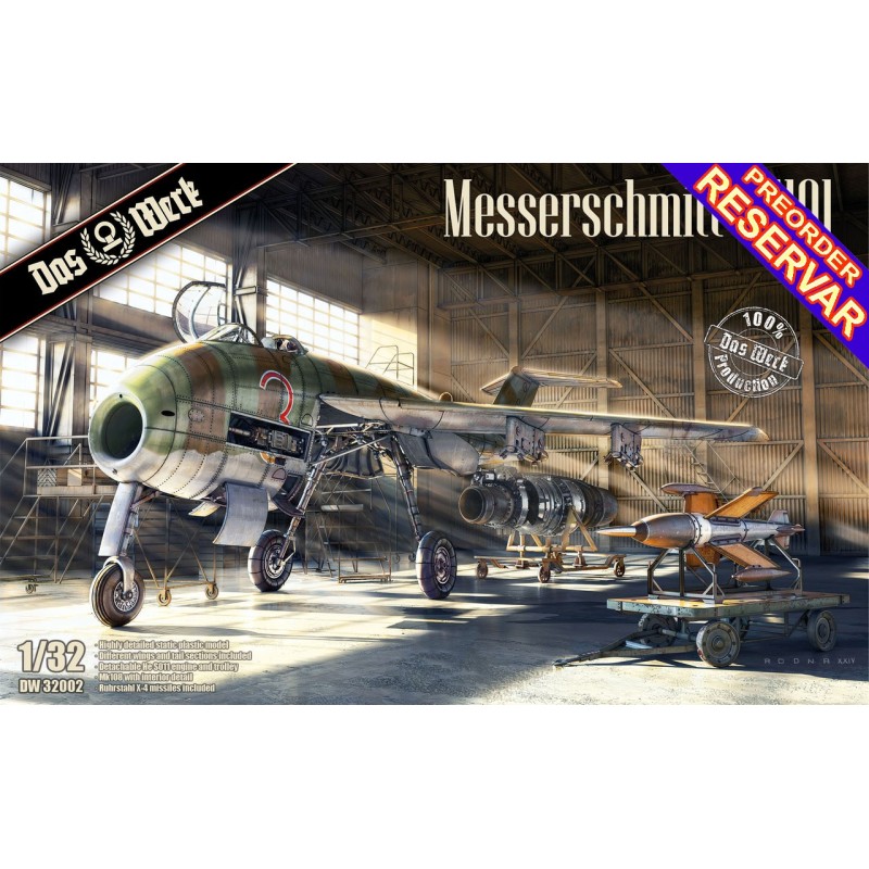 Messerschmitt P.1101 -Escala 1/32- Das Werk DW32002