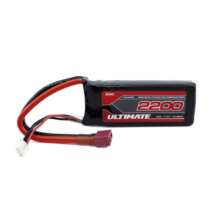 BATERIA LIPO 7,4 V 2200 mAh 20C - Ultimante Racing UR4428