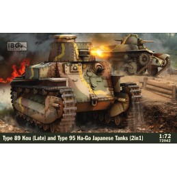 CARROS DE COMBATE Type 89 Kou (Late) & Type 95 Ha-Go -Escala 1/72- IBG72042