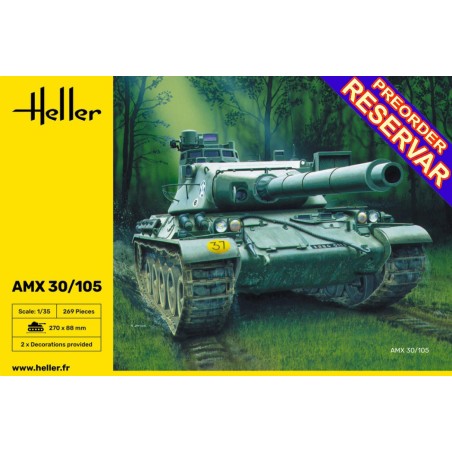 CARRO DE COMBATE AMX-30/105 -Escala 1/35- Heller 81137