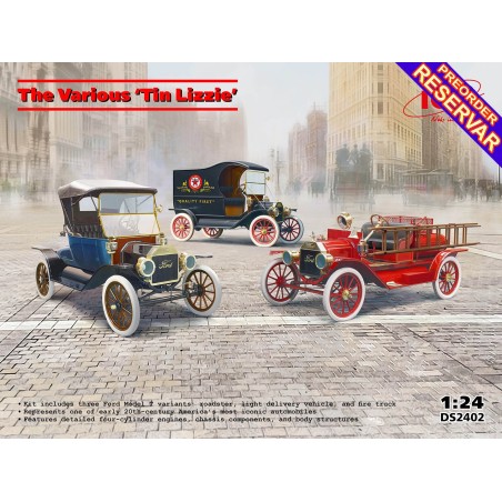 SET FORD Mod. A "Tin Lizzie" -Escala 1/24- ICM DS2402