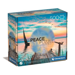 PUZZLE 500PZS PEACEFUL WIND - PEACE PUZZLE - CLEMENTONI 35121