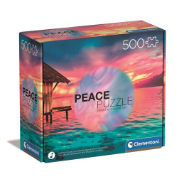 PUZZLE 500PZS LIVING THE PRESENT - PEACE PUZZLE - CLEMENTONI 35120