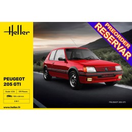 Peugeot 205 GTI -Escala 1/24- Heller 82705