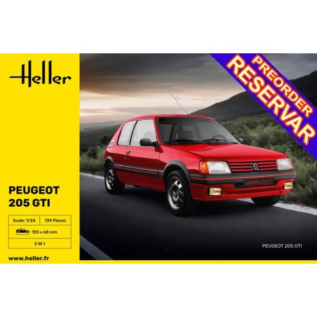 Peugeot 205 GTI -Escala 1/24- Heller 82705