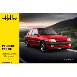 Peugeot 205 GTI -Escala 1/24- Heller 82705