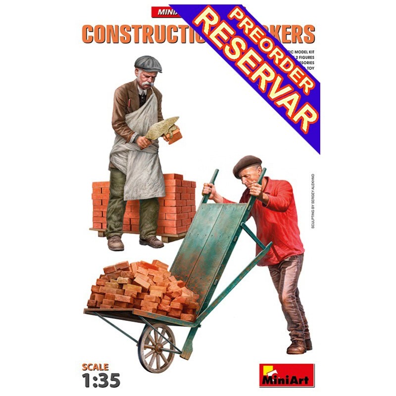 TRABAJADORES DE LA CONSTRUCCION -Escala 1/35- MiniArt 38097