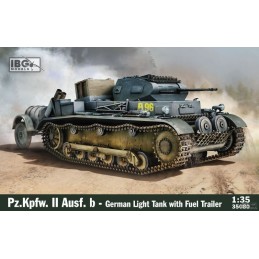 CARRO DE COMBATE Sd.Kfz. 121 Ausf. B PANZER II & Remoque Combustible -Escala 1/35- IBG 35080