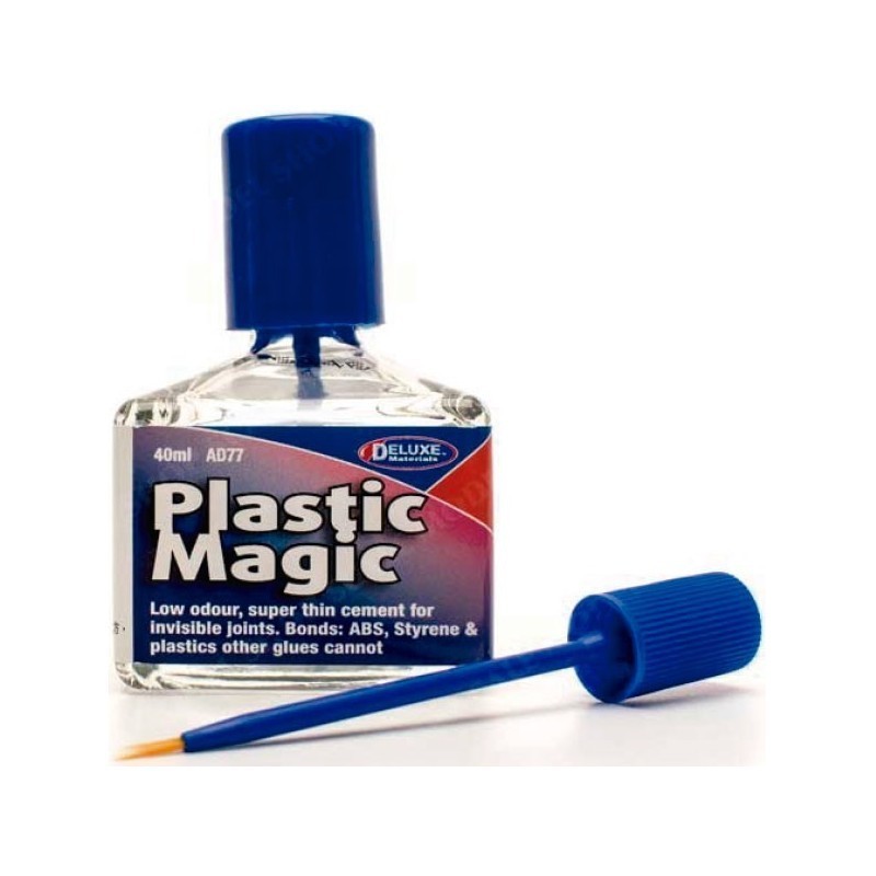 PEGAMENTO PARA MAQUETAS DE PLASTICO PLASTIC MAGIC 40 ml - DELUXE MATERIALS AD77