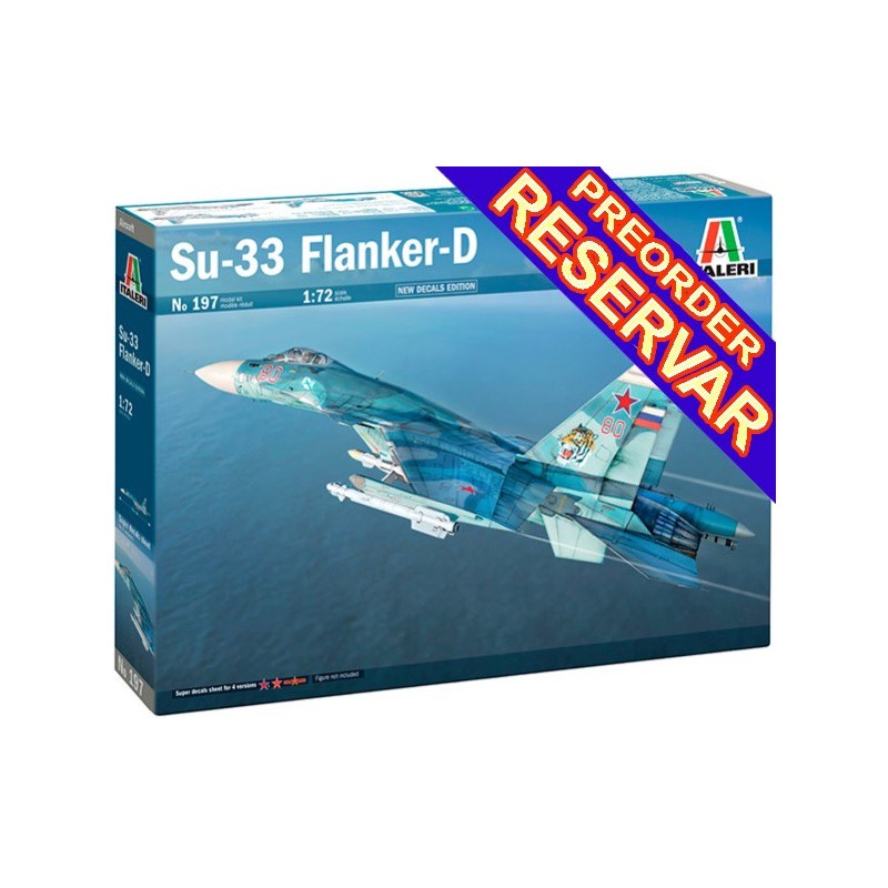 Sukhoi Su-33 Flanker D -Escala 1/72- Italeri 197