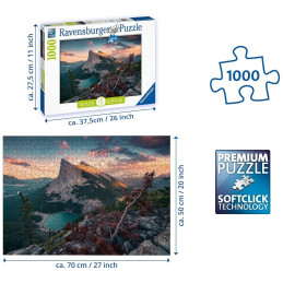 PUZZLE 1000 PZS ATARDECER EN LA MONTAÑA - RAVENSBURGER 15011