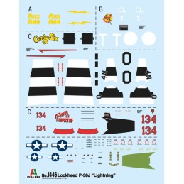 LOCKHEED P-38 J LIGHTNING "Glacier Girl" -Escala 1/48- Italeri 1446