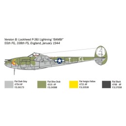 LOCKHEED P-38 J LIGHTNING "Glacier Girl" -Escala 1/48- Italeri 1446