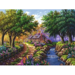 PUZZLE 1500 PZAS CABAÑA JUNTO AL RIO (80x60cms) RAVENSBURGER 12000735