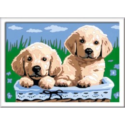 CREART PERROS RETRIEVER (KIT PARA PINTAR CON NUMEROS) RAVENSBURGER 28931