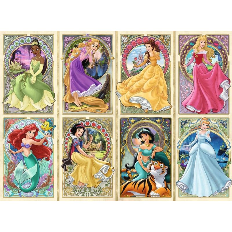 PUZZLE 1000 PZAS PRINCESAS DISNEY ART NOUVEAU (50x70cms) RAVENSBURGER 12000497