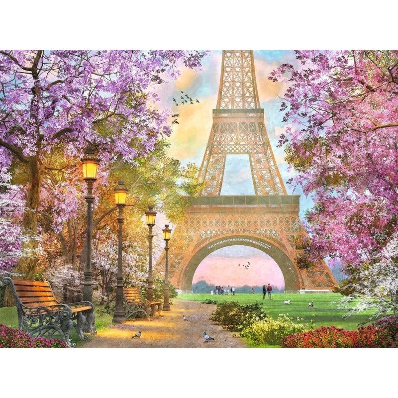 PUZZLE 1500 PZASCRAFT PARIS ROMANCE (80x60cms) RAVENSBURGER 12000694