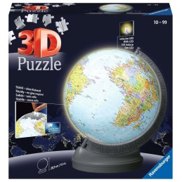 PUZZLE 3D 540 PZAS GLOBO TERRAQUEO CON LUZ - RAVENSBURGER 11549