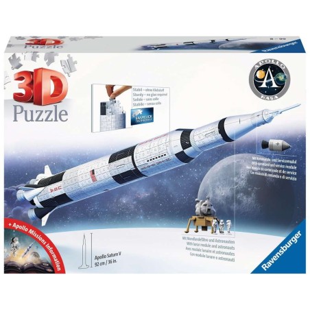 PUZLE 3D 504 PZAS COHETE SATURNO - RAVENSBURGER 11545