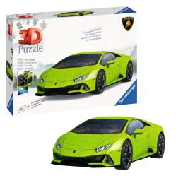 PUZZLE 3D 156 PZAS LAMBORGHINI HURACAN EVO VERDE - RAVENSBURGER 11559