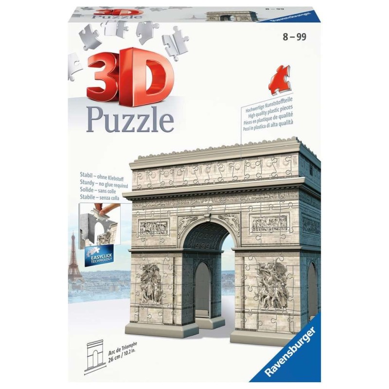 PUZZLE 3D 216 PZAS ARCO DEL TRIUNFO PARIS - RAVENSBURGER 12514