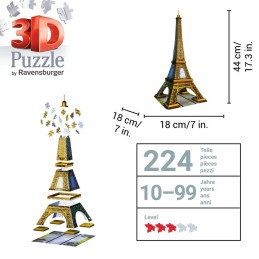 PUZZLE 3D 216 PZAS TORRE EIFFEL - RAVENSBURGER 12556