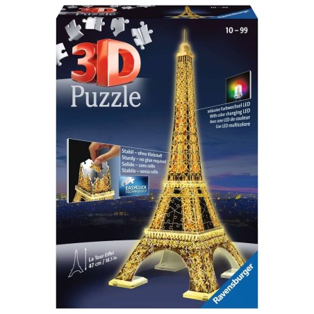 PUZZLE 3D 216 PZAS TORRE EIFFEL NIGHT EDITION - RAVENSBURGER 12579