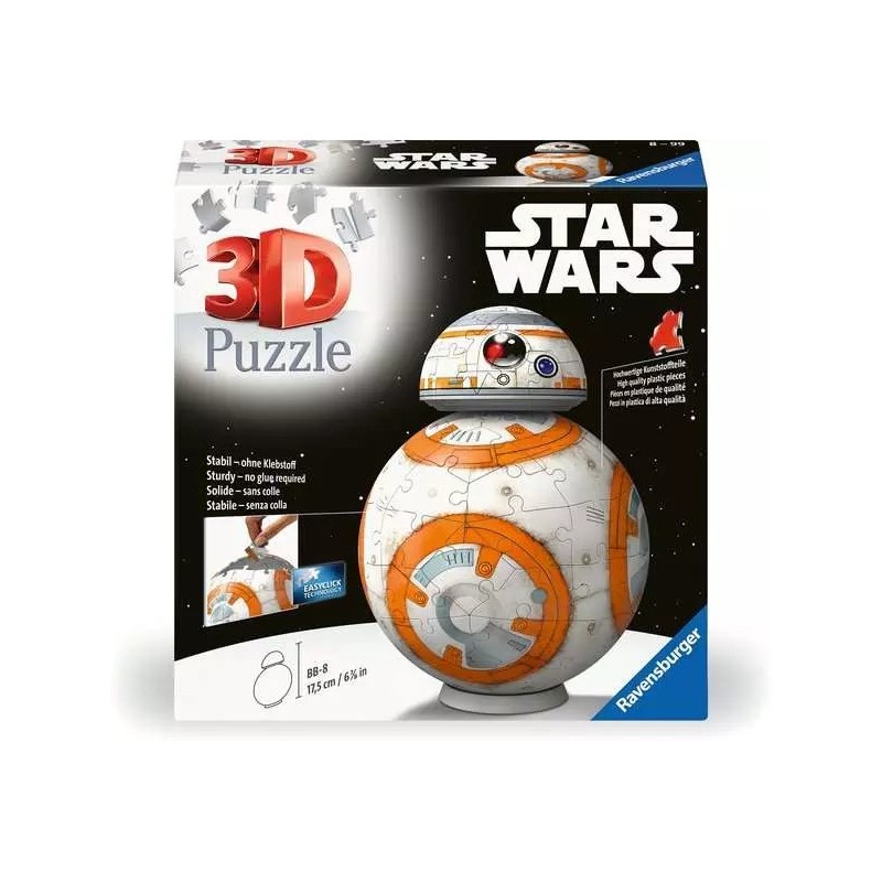 PUZZLE 3D 99 PZAS STAR WARS BB8 - RAVENSBURGER 11578