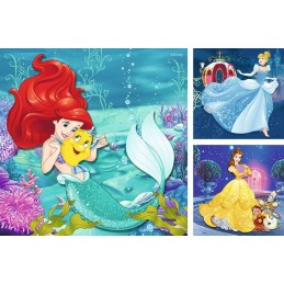 PUZZLES PRINCESAS DISNEY 3 X 49 PIEZAS - RAVENSBURGER 09350