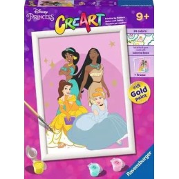 CREART PRINCESAS DISNEY (KIT PARA PINTAR CON NUMEROS) RAVENSBURGER 23726