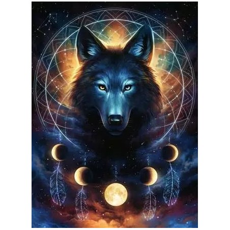 PUZZLE 500 PZAS LOBO LUNAR (49x36cms) RAVENSBURGER 12000442