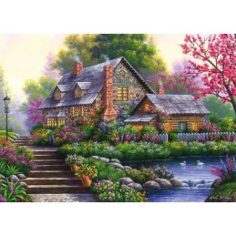 PUZZLE 1000 PZAS ROMANTIC COTTAGE(50x70cms) RAVENSBURGER 12000464