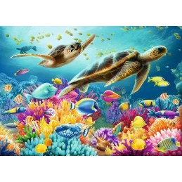 PUZZLE 1000 PZAS MUNDO SUBMARINO AZUL (50x70cms) RAVENSBURGER 12000577