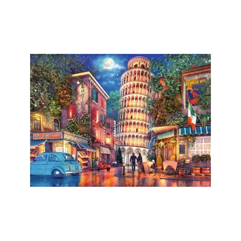 PUZZLE 500 PZAS EVENING IN PISA (49x36cms) RAVENSBURGER 12000709