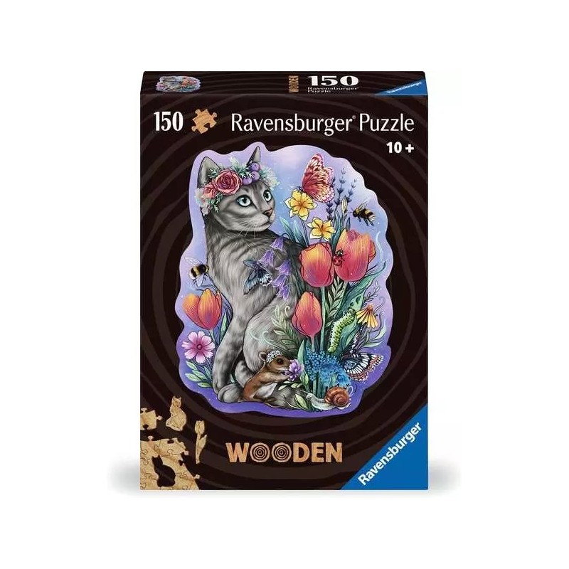 PUZZLE 150 PZAS MADERA LOVELY CAT (20x25 cms) RAVENSBURGER 12000757