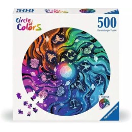 PUZZLE 500 PZAS CIRCULO DE COLORES ASTROLOGIA (DIAM.52cms) - RAVENSBURGER 12000819