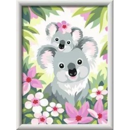 CREART KOALAS ADORABLES (KIT PARA PINTAR CON NUMEROS) RAVENSBURGER 20050