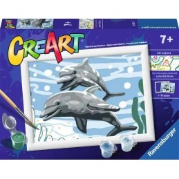 CREART DELFINES (KIT PARA PINTAR CON NUMEROS) RAVENSBURGER 23527