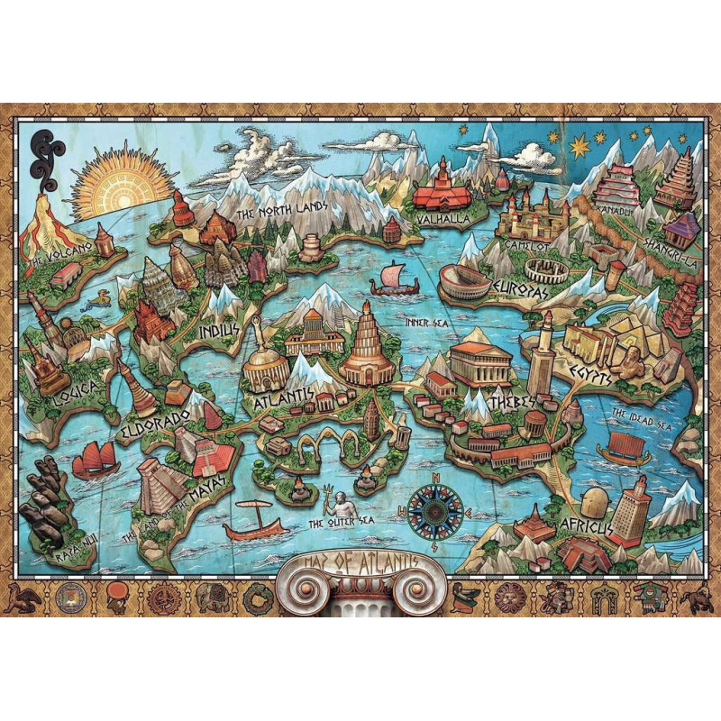 PUZZLE 1000 PZS MYSTERIOUS ATLANTIS - RAVENSBURGER 16728