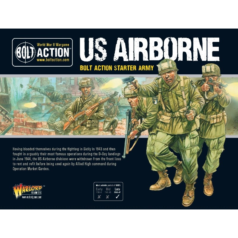 PARACAIDISTAS U.S. ARMY (Late) -Escala 1/56- Warlor Games 402013101