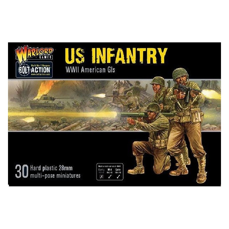 INFANTERIA U.S. ARMY "G.I."  -Escala 1/56- Warlord Games 402013012