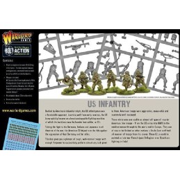 INFANTERIA U.S. ARMY "G.I."  -Escala 1/56- Warlord Games 402013012