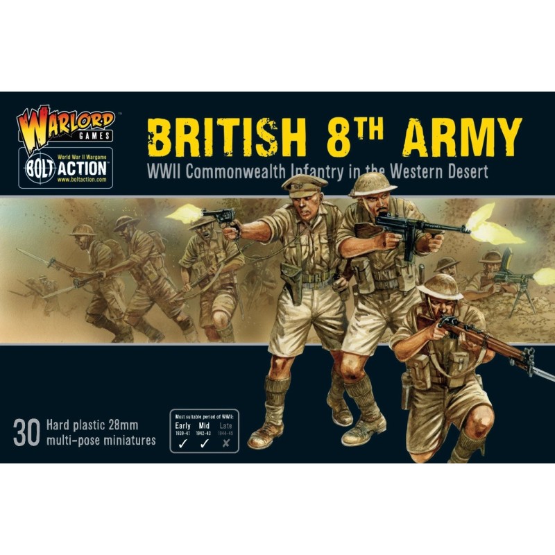 INFANTERIA BRITANICA "8º EJERCITO" -Escala 1/56- Warlord Games 402011015