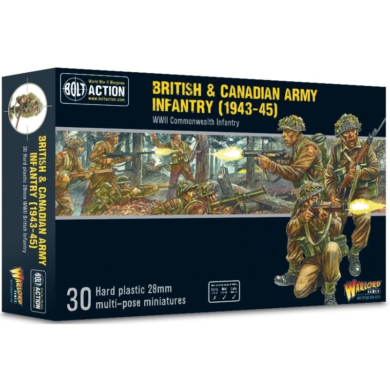 INFANTERIA BRITANICA & CANADIENSE (1943 - 1945) -Escala 1/56- Warlord Games 402011020