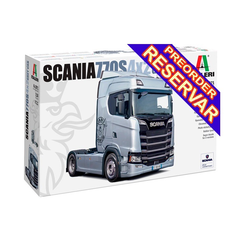 CAMION SCANIA 770S 4x2 Normal Roof "Grey Cab" -Escala 1/24- Italeri 3971