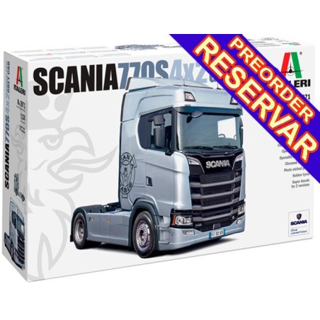 CAMION SCANIA 770S 4x2 Normal Roof "Grey Cab" -Escala 1/24- Italeri 3971