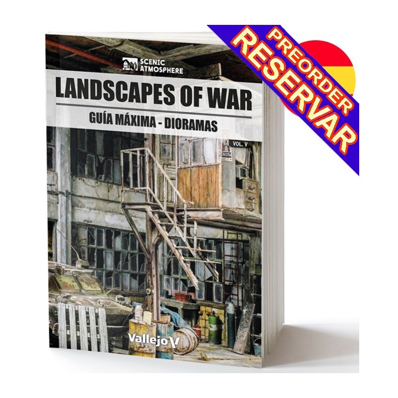 LIBRO: LANDSCAPES OF WAR Vol. 5 Castellano - Acrylicos Vallejo 75072