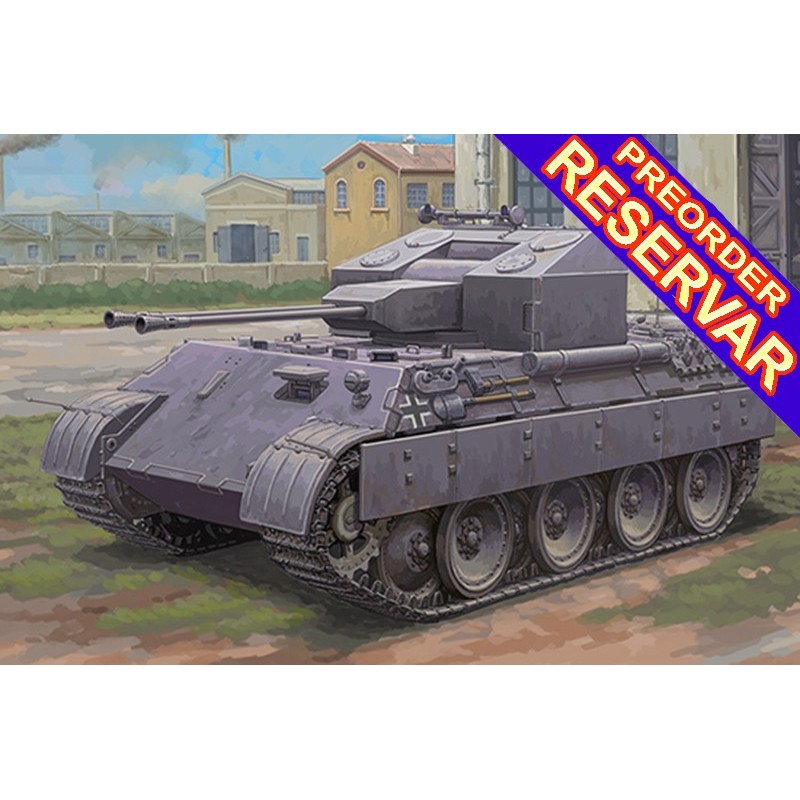 CARRO ANTIAERERO Sd.Kfz. 171 Ausf. A FLAKPANZER V -Escala 1/48- Hobby Boss 84832