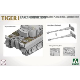 CARRO DE COMBATE SD.KFZ. 181 TIGER I E (Early) Mando -Escala 1/35- Takom 2195